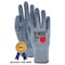 Magid Coated Gloves, Silicone, 6 Abrasion Level, Salt & Pepper, 1 PR GPD487-6 - alternate 1